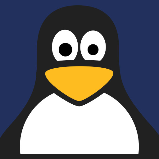 Avatar Tux fond bleu